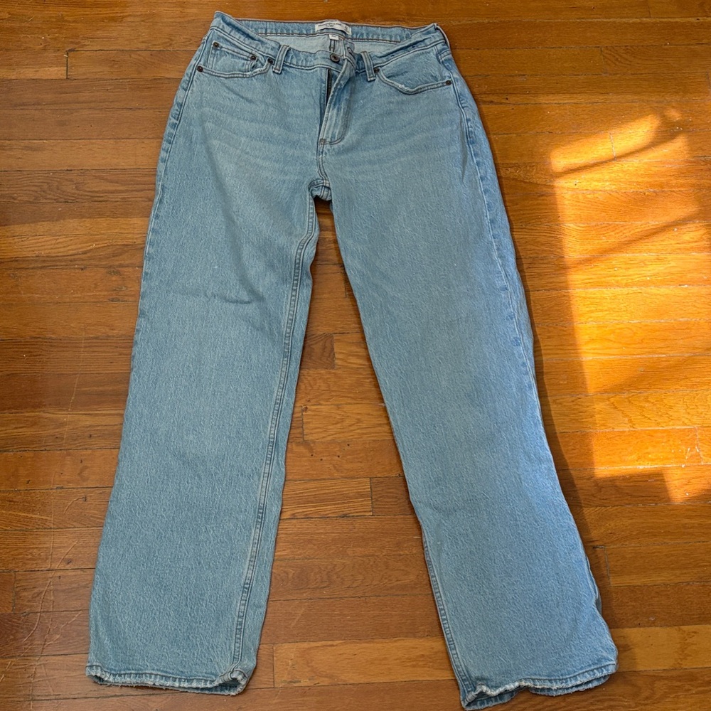 Abercrombie & Fitch Light Blue Straight Leg Jeans